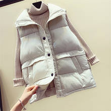 2019 New Autumn Women Cotton Vest Lady Sleeveless Cotton-padded Jacket Big Size Winter Female Jacket Short Paragraph Outwear 923 2024 - buy cheap