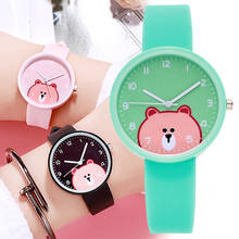 Reloj Digital deportivo para niños y niñas, cronógrafo con diseño de oso de dibujos animados, ideal para regalo de cumpleaños, 2020 2024 - compra barato