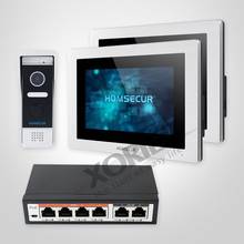 HOMSECUR 7 "PoE Wi-Fi видео домофон система с сенсорным экраном монитор BC031IP-B + BM714IP-S 2024 - купить недорого