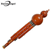 Três tons chinês tradicional hulusi flauta cupronicel tubo destacável baquelite flauta chave de c/bb com capa clarinete 2024 - compre barato