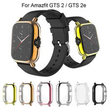 Funda protectora de cobertura completa para Xiaomi Huami Amazfit GTS 2, carcasa protectora de TPU chapada para reloj inteligente Xiaomi Huami Amazfit GTS2 / 2e 2024 - compra barato