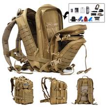 Mochila táctica militar para hombre, bolsa grande de 50L de capacidad, impermeable, para deportes al aire libre, senderismo, Camping, escalada, caza, 3D 2024 - compra barato