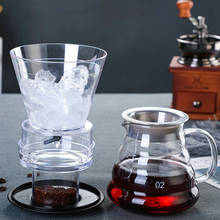Cafetera en frío de 500ml, gotero de velocidad ajustable, cafetera de vidrio, cafetera Espresso con percolador de taza de filtro grande PP 2024 - compra barato
