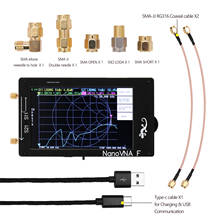 Nanovna-f-Analizador portátil de red vectorial, medidor SWR, 50KHz-1000MHz, 4,3 pulgadas, IPS, TFT, onda corta, MF, HF, VHF, Analizador de antena 2024 - compra barato