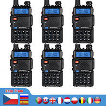 Baofeng-walkie-talkie UV 5R de doble banda, Radio portátil de dos vías, transceptor fmtransceptor de caza, tri-power VHF UHF, 10km, 8W, 6 uds. 2024 - compra barato