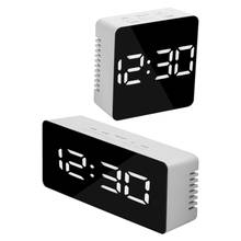 Digital LED Display Desktop Clock Thermometer Mirror Clock with Snooze Function USB & Battery Operated Desk Table Alarm Clocks 2024 - buy cheap