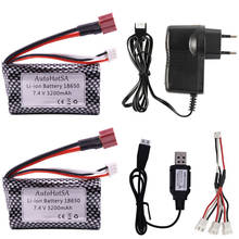 7.4V rechargeable Lipo Battery with Charger For Wltoys 144001 A959-B A969-B A979-B K929-B 12428 12423 10428 Q39 battery toys car 2024 - buy cheap