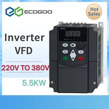 5.5kw 7.5kw 220V to 380V VFD AC Frequency Inverter Single Phase Input 3 Phase Output Drives Frequency Converter 2024 - buy cheap