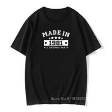 1981 vintage t camisas masculino algodão o-pescoço hip-hop camisetamade em 1981 camiseta engraçado homem tshirt 2024 - compre barato
