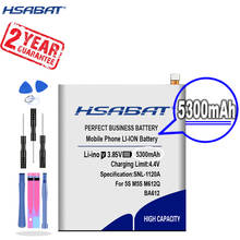 HSABAT-Batería de repuesto de 5300mAh, accesorio para Meizu Meizy 5S, M6, 12M, M5, M6, 12Q, M5S, BA612, novedad 2024 - compra barato