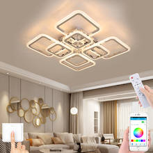 New modern living room chandelier bedroom ceiling lamp remote control dimming lighting electroplating lampshade factory direct 2024 - buy cheap