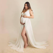 Sleeveless Long Dresses Pregnancy Dress Photography Maternity Photography Props Maternity Dress For Photo Shoot Chiffon Vestidos 2024 - buy cheap