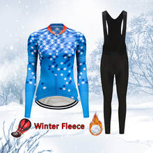 2022 Winter Thermal Fleece Cycling Clothes Women Sport Bike Jersey Bib Set Female Bicycle Clothing Maillot Dress Mtb Trisuit Kit 2024 - buy cheap