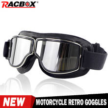 Motorcycle Goggles Universal Motorbike Glasses Helmet Goggles Adjustable ABS PC Leather For Motorcycle Driver Scooter Biker 2024 - buy cheap