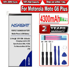 HSABAT 4300mAh JT40 Battery for Motorola Moto G6 Plus XT1926-6 XT1926-7 2024 - buy cheap