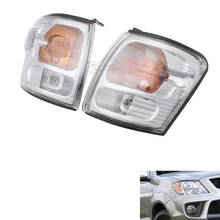 Lámpara indicadora de luz lateral de esquina delantera de coche, luces de señal de giro ámbar DRL para Toyota Hilux 2001-2005 Facelift 2004 2003 2024 - compra barato