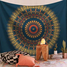 Tapiz de mandala, decoración Bohemia, arte de pared, tissu, mural grande, tela de pared, esteras de yoga bohemias 2024 - compra barato