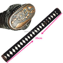 35cm Length High Quality Exquisite Handle Tsuka For Japanese Sword Katana Rayskin & High-grade Fuchi Kashira 2024 - buy cheap