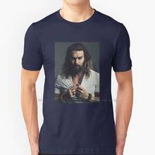 Camiseta de Jason Momoa, camisa 100% de algodón puro, Jason Momoa, Actor Hollywood 2024 - compra barato