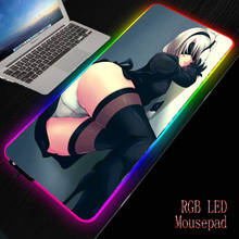 Mairuige rgb-mouse pad automático para jogos de garotas sexy., mousepad de computador com luz de fundo led para teclado de mesa. 2024 - compre barato