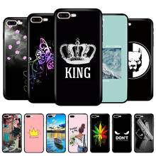 For iphone 7 8 Case silicon soft tpu Shell Cover For Apple iPhone 7 8 plus Bag Funda coque etui bumper paiting black tpu case 2024 - buy cheap