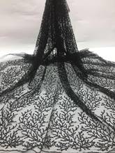 African Beaded ZH-186810 Tulle Lace Fabric African French Lace Fabric High Quality Nigerian Embroidery Tulle French Lace 2024 - buy cheap