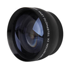 Lente teleobjetivo de 52mm y 2X de aumento para cámara Nikon AF-S, lente de 18-55mm, 55-200mm 2024 - compra barato