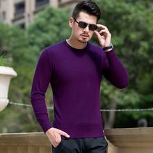 Big Sweaters men plus O-Neck larger size Pullovers winter loose solid sweater black jumpers 2024 - buy cheap