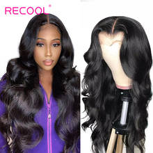 Peruca lace front ondulada 360, pré-arrancado, cabelo humano, sem cola, com baby hair 2024 - compre barato