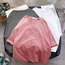Harajuku Unisex Cotton Tee Shirt 19 Solid Color Basic T Shirt Women Men Casual O-neck Summer Top Korean Hipster White T-shirt 2024 - buy cheap