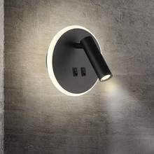 Modern Interior Wall Light LED Reading Light Bedside Light Indoor Hotel Wall Lights Bedroom Corridor Wall Lamp with Switch 2024 - buy cheap