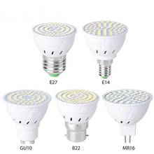Lámpara LED GU10 E27 E14, foco de 48 /60 /80led, 220V, MR16 GU5.3, 10 unidades/lote 2024 - compra barato