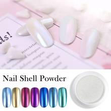 PinPai Different Effect Pearl Shell Powder Nail Art Pigment Glitter Shiny Manicure Nail Tip Decoration Gel Polish Powder Dust 2024 - buy cheap