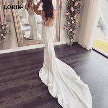 LORIE Mermaid Wedding Dress spaghetti Straps Bride Dresses With Peals Vestidos de noiva Sexy Boho Wedding Gowns 2024 - buy cheap