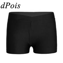 Kids Girls V-front Waistband Boy-cut Shorts Bottoms for Sports Gymnastic Workout Boyshort Dancewear Summer Children's Shorts 2024 - buy cheap