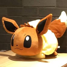 Japan Game Anime Pokemon Lying Eevee Plush Stuffed Toy Dolls Soft Pillow 50cm Kids Christmas Gift 2024 - buy cheap