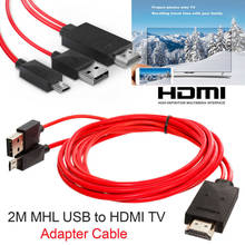 Micro USB Para Cabo Adaptador HDMI 1080P HD TV Android Inteligente Para Xiaomi Redmi Nota 5 Pro Android Samsung s7 Micro Carregador 2024 - compre barato