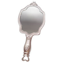 Espejo de tocador Vintage para niñas, Mini maquillaje de princesa, espejo de mano para maquillaje, regalo único 2024 - compra barato