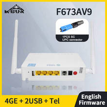 ZTE-enrutador Original F673AV9 GPON onut 4GE + 1Tel + 2USB + Wifi 2,4G/5G, Firmware en inglés, interfaz UPC, envío gratis, sin caja, 1 unidad 2024 - compra barato