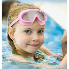 Óculos de natação para crianças, armação grande e macia de silicone para mergulho infantil, unissex, anti-neblina, uv, ajustável 2024 - compre barato