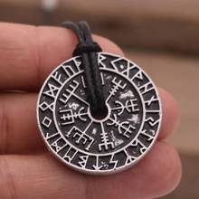 Viking Elder Futhark Pendant Odin Hammer Compass Necklace Talisman Valknut Pagan Amulet Vegvisir Scandinavian Norse Gift 2024 - buy cheap