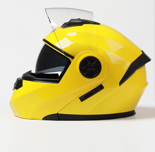 Мотоциклетный шлем, защитный модульный шлем на все лицо, с двойными линзами 2024 - купить недорого