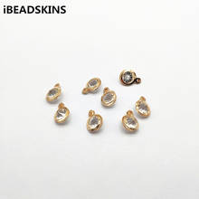 New arrival! 13x10mm 200pcs Rhinestone Round Shape charm for Earrings parts Necklace Accessories hand Made Earrings Jewelry DIY 2024 - buy cheap