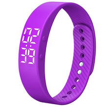Reloj Digital LED con correa de Color para mujer, pulsera deportiva femenina, con calorías, marca de lujo, 2019 2024 - compra barato