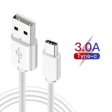 Кабель USB Type C 1 м, зарядный шнур USB C, зарядное устройство Usb C для Samsung S10, S9, S8, Xiaomi MI 8, A2, Redmi Note 7, кабель Type-C 2024 - купить недорого
