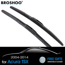 BROSHOO Car Wiper Blades Soft Rubber For Acura TSX Fit Standard Hook Arm 2004 2005 2006 2007 2008 2009 2010 2011 2012 2013 2014 2024 - buy cheap