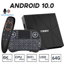 Dispositivo de TV inteligente T95H, decodificador con Android 10, Allwinner H616, asistente de voz de Youtube, 2021G, wifi, 2,4 P, reproductor multimedia, 1080 2024 - compra barato