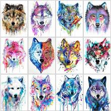 5D DIY Diamond Painting Kits Wolf Rhinestone Art Full Round With AB Drill Embroidery Animal Handmade Gift Home Decoration Art 2024 - buy cheap