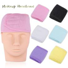 Eyelashes Extension Makeup Hairband Spa Face Headband Makeup Wrap Head Terry Cloth Stretch Towel with Magic Tape Make Up Tool 2024 - buy cheap
