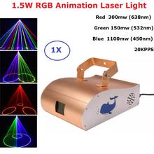 1550mw RGB Laser Projector Professional Stgae Lighting Effect DMX 512 Controller Scanner Dj Equipment Party Light Music Laser 2024 - buy cheap
